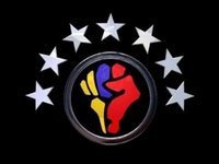 Logo Otpor con elementos de la bandera venezolana