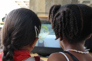 Tecnología para los niños en el pabellón Cuba