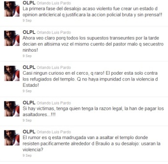 Insultos contra el Islam de Orlando Luis Pardo Lazo desde su cuenta en Twitter.