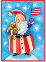 Estas navidades siniestras ( + video) Gabriel garcia marquez Christmas_card_american_santa_claus_with_flag-p137600579776872679tdtq_400
