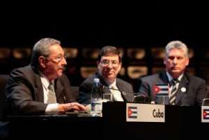 El presidente de Cuba interviene en la Cumbre de la CELAC de Santiago de Chile