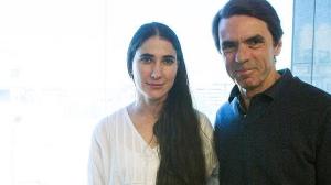 Yoani Sánchez junto a José María Aznar