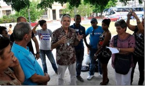 Conrad Tribble en el encuentro de tuiteros y blogueros cubanos