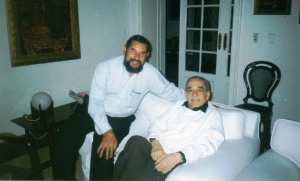 José Luis Díaz Granados junto a Gabril García Márquez