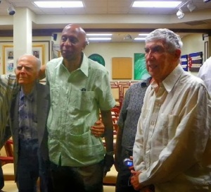 El disidente Guillermo Fariñas junto Luis Posada Carriles -autor del crimen de Barbados- y el también terrorista Hubert Matos