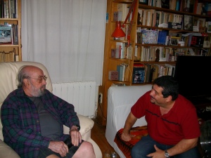 Junto a Alfonso Satre en Hondarribia