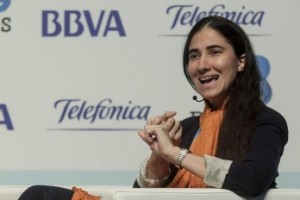 Yoani Sánchez en iRedes, patrocinado por la transnacional Telefónica y el banco BBVA 
